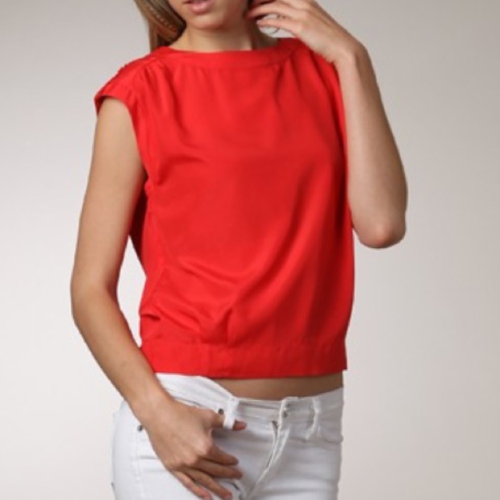 Timings Red cropped sleeveless top. Medium and Large NWT.
